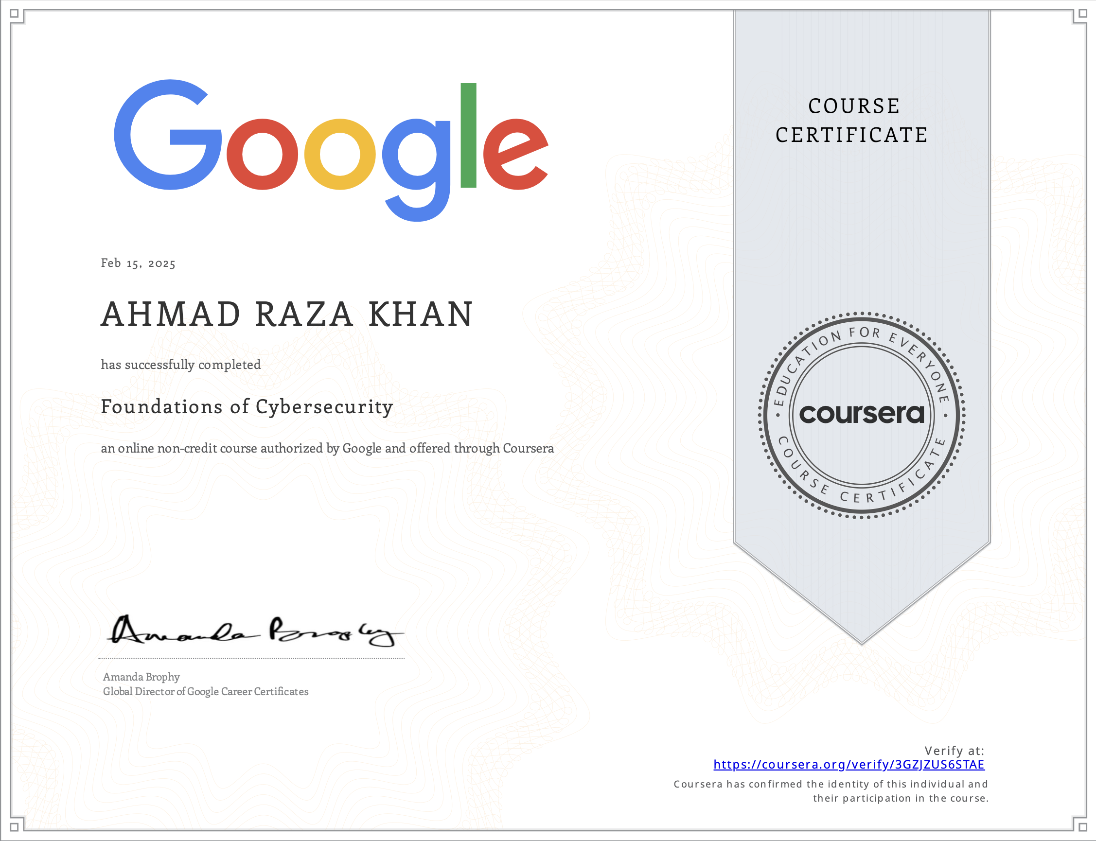 Foundations of Cybersecurity
